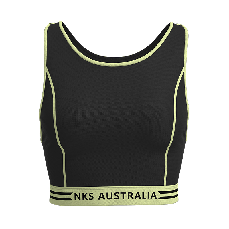 Women Yoga Sports Bra With NKS AUSTRALIA Logo Print