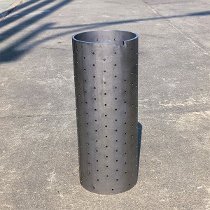 Fabricación de tubos metálicos personalizados OEM con orificios para servizos de corte con láser de aceiro carbono de aceiro inoxidable