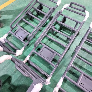 Insulated Glass Rack အတွက် စိတ်ကြိုက် Steel Cargo 4 Wheels Trolley အတွက် ထိပ်တန်းထုတ်လုပ်သူ