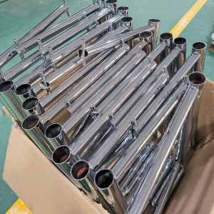 OEM 304 rozsdamentes acél kerek cső fém lézervágás és polírozott acél konzol szolgáltatás