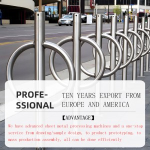 Изготовление высококачественных металлических парковочных стоек для велосипедов по индивидуальному заказу OEM