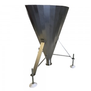 Custom ຂະ​ຫນາດ​ໃຫຍ່ stainless steel metal engineered funnel ສະຫນັບສະຫນູນ