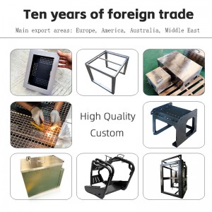 Suports de paraigua de metall de fabricació d'acer industrial pesat personalitzats