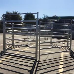 Customized Large Outdoor Rustproof Metal Livestock Iron Fence/3d metal cutting/3d metal design