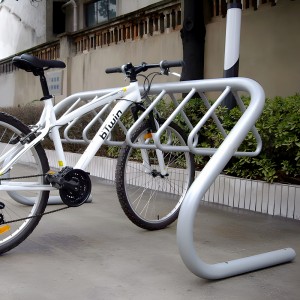 OEM customized high-end metal bicycle parking rack fabrication