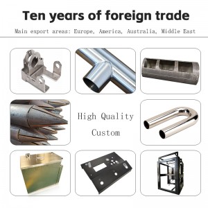 Fabricación en China, piezas de chapa para conductos, piezas de fabricación de acero inoxidable 304