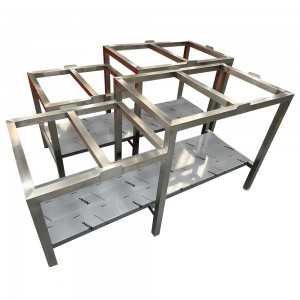 စိတ်ကြိုက်သတ္တုထုတ်ကုန်များ Fabrication Stainless Steel Table Frame Molding