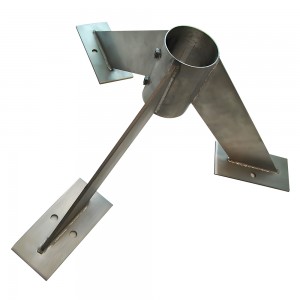 Suport de suport triangular d'acer inoxidable de fabricació metàl·lica personalitzada