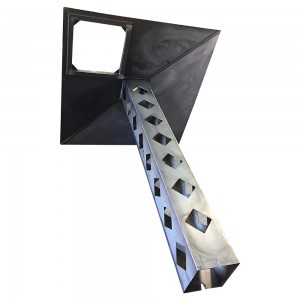 Soportes industriales pesados ​​personalizados para paraguas de metal de fabricación de acero