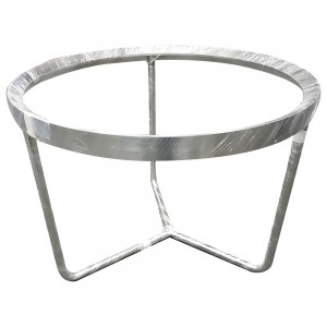 OEM अनुकूलित स्टेनलेस स्टील फर्नीचर गोल मेज स्टैंड