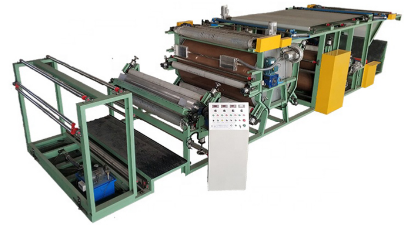 How does the oil glue laminating machine work