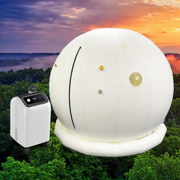 Oxygen Measure - Sitting and horizontal ball shape hyperbaric oxygen chamber uDR E1  – Lannx