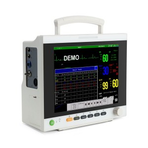 15-inci standar 6-parameter Bedside pasien Monitor uMR P17+ ​​ireng