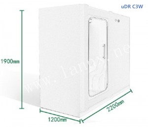 Камера кислорода в стиле коробки HBOT двойных людей uDR C3W экономичная гипербарическая кислородная камера