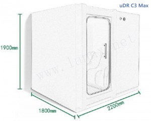 uDR C3 Max dvivietis prabangus deguonies HBOT dėžutės stiliaus hiperbarinė deguonies kamera
