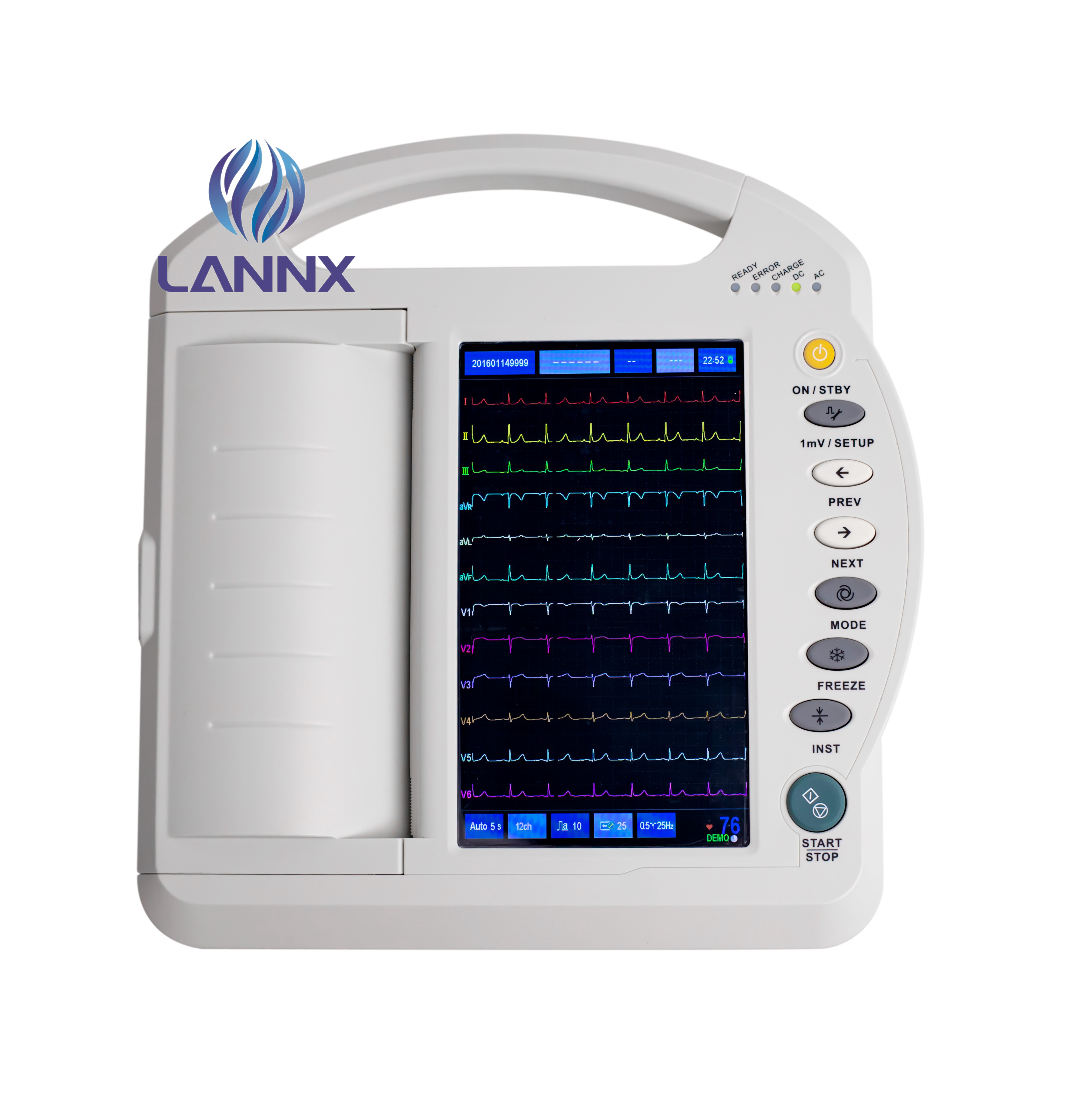 Factory Cheap Hot Healthcare Isolation Gowns - Cheap holter 12 Channel portable ECG machine uECG W12 – Lannx