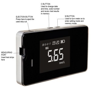 Household Multi-function Blood glucose monitor 4 in 1 detector uACCU G10