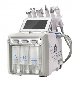 Facial machine aqua peeling dermabrasion facial machine/H2O2 6 in 1 deep clear oxygen spray facials