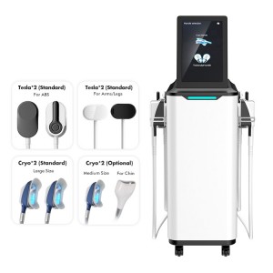 High frequency electromagnetic body slimming 4 working handles air cooling system fat reduction sculpt muscle hi emt machine