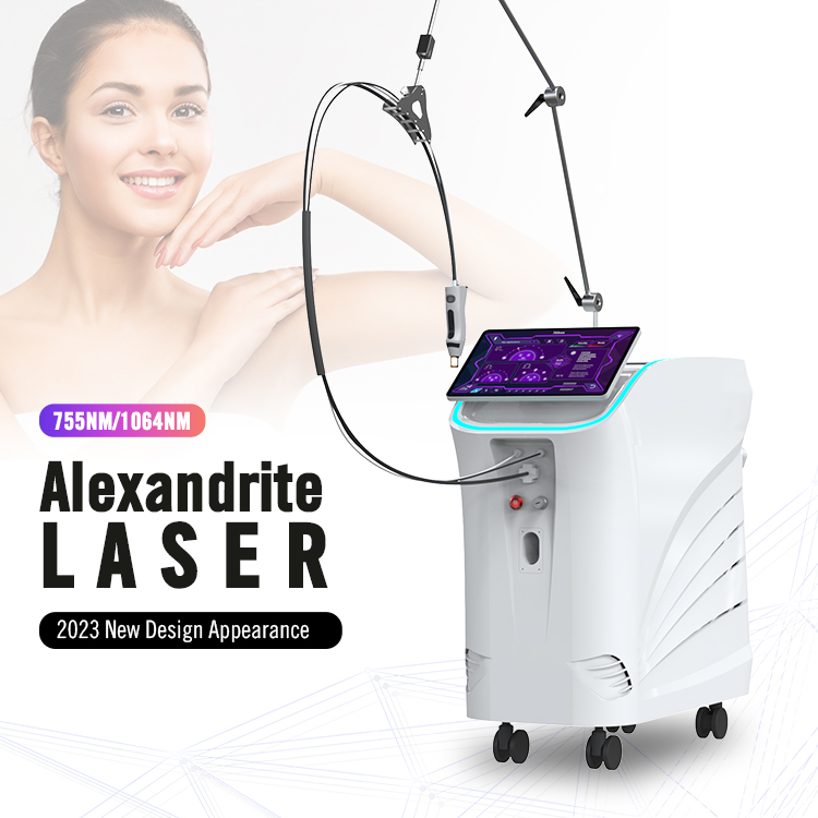 Alexandrite Laser All Certification High Quality Long Pulse 755 1064 ND YAG Laser Hair Removal Featured Image
