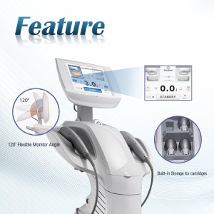 Nyaste 7D HIFU smärtfri HI FU-maskin Ansiktslyftande huduppstramning Fokuserad ultraljud Anti-rynk Hifu 7D-maskin