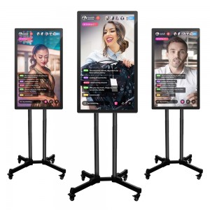 Chinese wholesale 21.5″32″43″49″55″ Smart Live Streaming Equipment Broadcast Equipment Stand Live Interactive Screen Mobile Live Stream Equipment for Tiktok, Facebook,...