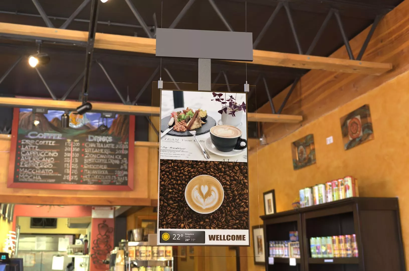 Double-sided hanging screens are changing the retail market.