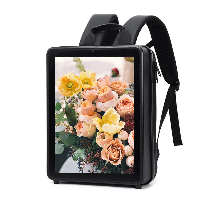 Backpack Walking Billboard 17 Inch Indoor Outdoor Android LCD Advertising Player Mobile Digital Signage Display Featured Image