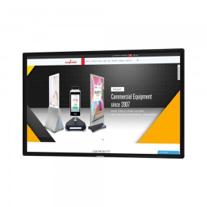 55 Inch Wall mounted Infrared touch screen kiosk with Android OS Windows OS for interactive advertisement/promotion