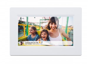 Wholesale China Open Frame Touch Monitor Manufacturers Suppliers –  7 Inch 10.1 Inch WiFi Remote Sharing Multi Language smart phone connect video Cloud Photo Digital Picture Frame – La...
