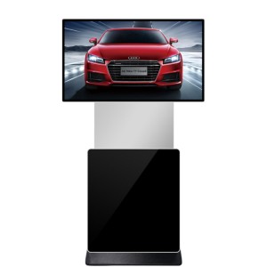 China Factory 43/49/55/65 Inch Rotating Monitor Kiosk Network Video Player Terminal Touch Screen Advertising Display Interactive LCD Digital Signage