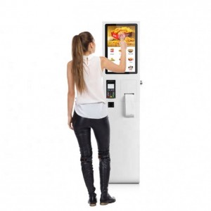 21.5 Inch Fast Food Ordering touchs creen self service Restaurant coffe payment kiosk