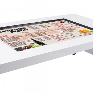China Factory price 43 inch Waterproof android touch screen interactive touch table for coffee/bar/education/games player