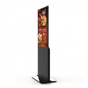 55 Inch Ultra Thin floor standing digital signage with WIFI Android/Windows OS smart video Ad player for shopping mall/hotel/supermarket/retail/airport/station/KTV