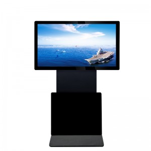China Factory 43/49/55/65 Inch Rotating Monitor Kiosk Network Video Player Terminal Touch Screen Advertising Display Interactive LCD Digital Signage