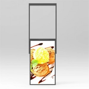 43 49 55 inch hanging High brightness LCD monitor Double Sided Digital Signage and window facing display,sunlight readable lcd monitor