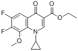 ЦАС:112811-71-9 |Етил естар 1-циклопропил-6,7-дифлуоро-1,4-дихидро-8-метокси-4-оксо-3-хинолинкарбоксилне киселине
