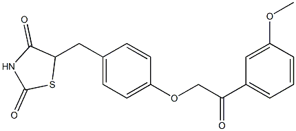 CAS:1133819-87-0 |5-(4-(2-(3-METOXIFENIL)-2-OXOETOXI)BENZIL)TIAZOLIDINA-2,4-DIONA