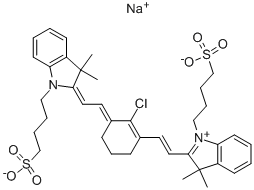 CAS:115970-66-6 |3,3-디메틸-2-[2-[-클로로-3-[2-[1,3-디히드로-3,3-디메틸-1-(4-술포부틸)-2H-인돌 2-일리덴]-에틸리덴 ]-1-CYCLOHEXEN-1-YL]ETHENYL]-1-(4-SULFOBUTYL)-3H-INDOLIUM HYDROXIDE, INNER...