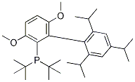 CAS: 1160861-53-9 |2- (Di-t-butylphosphino) -3,6-dimethoxy-2′-4′-6′-tri-i-propyl-1,1′-biphenyl, min.98% t-butylBrettPhos