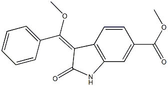 CAS:1168150-46-6 | (3E)-2,3-Dihydro-3-(methoxyphenylmethylene)-2-oxo-1H-indole-6-carboxylic acid methyl ester