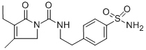 CAS:119018-29-0 | 4-[2-[(3-Ethyl-4-methyl-2-oxo-3-pyrrolin-1-yl)carboxamido]ethyl]benzenesulfonamide