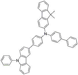 CAS: 1268621-99-3 |9H-Fluoren-2-aMine, N-[1,1'-biphenyl]-4-yl-9,9-diMethyl-N-[4-(9-phenyl-9H-carbazol-3-yl)phenyl]- |C39H30BrN