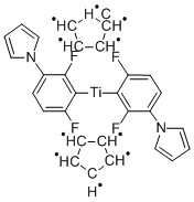 CAS: 125051-32-3 |BIS (2,6-DIFLUORO-3- (1-HYDROPYRROL-1-YL) PHENYL) TITANOCENE |C30H22F4N2Ti10 *