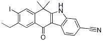 9-എഥൈൽ-8-അയോഡോ-6,6-ഡിമീഥൈൽ-11-ഓക്‌സോ-6,11-ഡൈഹൈഡ്രോ-5എച്ച്-ബെൻസോ[b]കാർബസോൾ-3-കാർബോണിട്രൈൽ