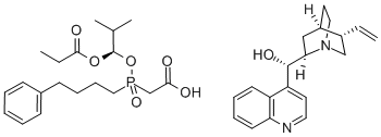 CAS: 137590-32-0 |(8a,9R) -Cinchonan-9-ol mono[[(S)-[(1R)-2-methyl-1-(1-oxopropoxy)propoxy](4-phenylbutyl)phosphinyl]acetate]
