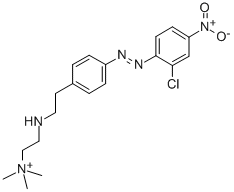 CAS:14097-03-1 | [2-[[4-[(2-chloro-4-nitrophenyl)azo]phenyl]ethylamino]ethyl]trimethylammonium
