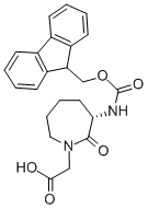 CAS:142855-79-6 |1H-Азепін-1-воцатная кіслата, 3-[[(9H-флуорен-9-илметокси)карбонил]аміна]гексагідра-2-оксо-, (3S)-(9CI)
