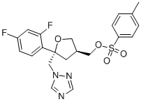 CAS : 149809-43-8 |Ester 5-(2,4-difluorophényl)-5-(1H-1,2,4-triazol-1-yl)méthyltétrahydrofuran-3-ylméthylique de l'acide (5R-cis)-toluène-4-sulfonique