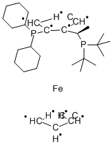 CAS:158923-11-6 |(R)-(-)-1-[(S)-2-(DICYCLOHEXYLPHOSPHINO)페로세닐]에틸디-T-부틸포스핀